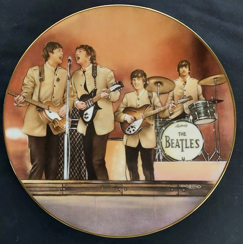 Beatles shea stadium plate - beatles,