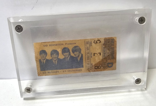 Ticket stub beatles concert - stub,,