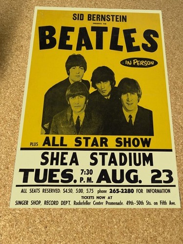The beatles 1966 shea stadium - beatles,